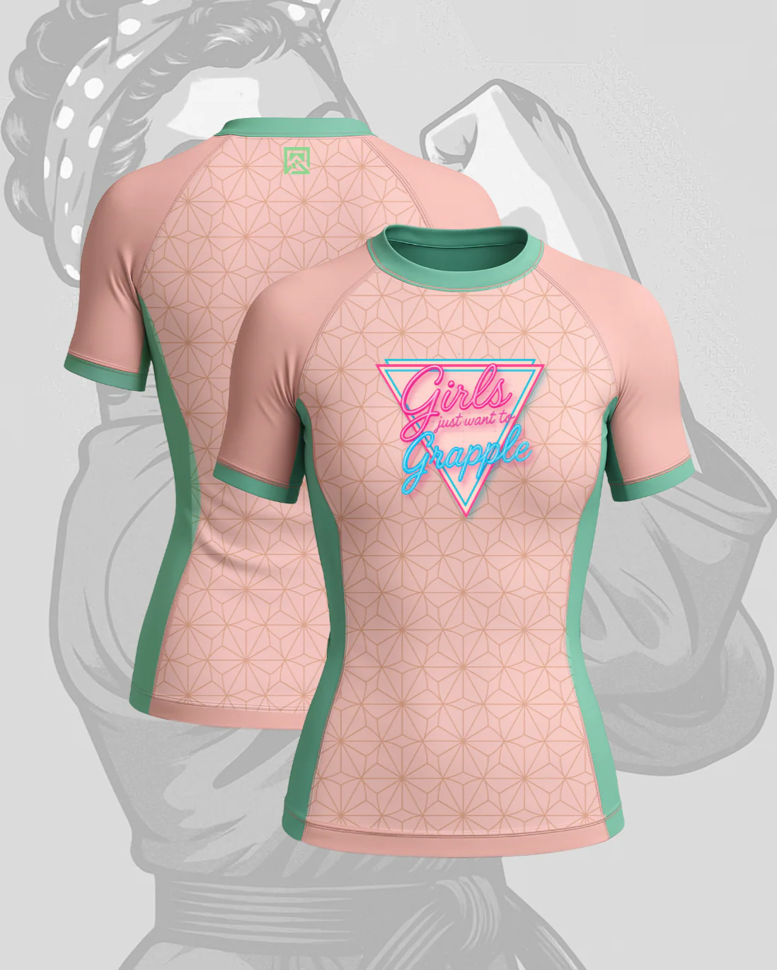 GIRLS JUST WANT TO GRAPPLE Rashguard - Image 2
