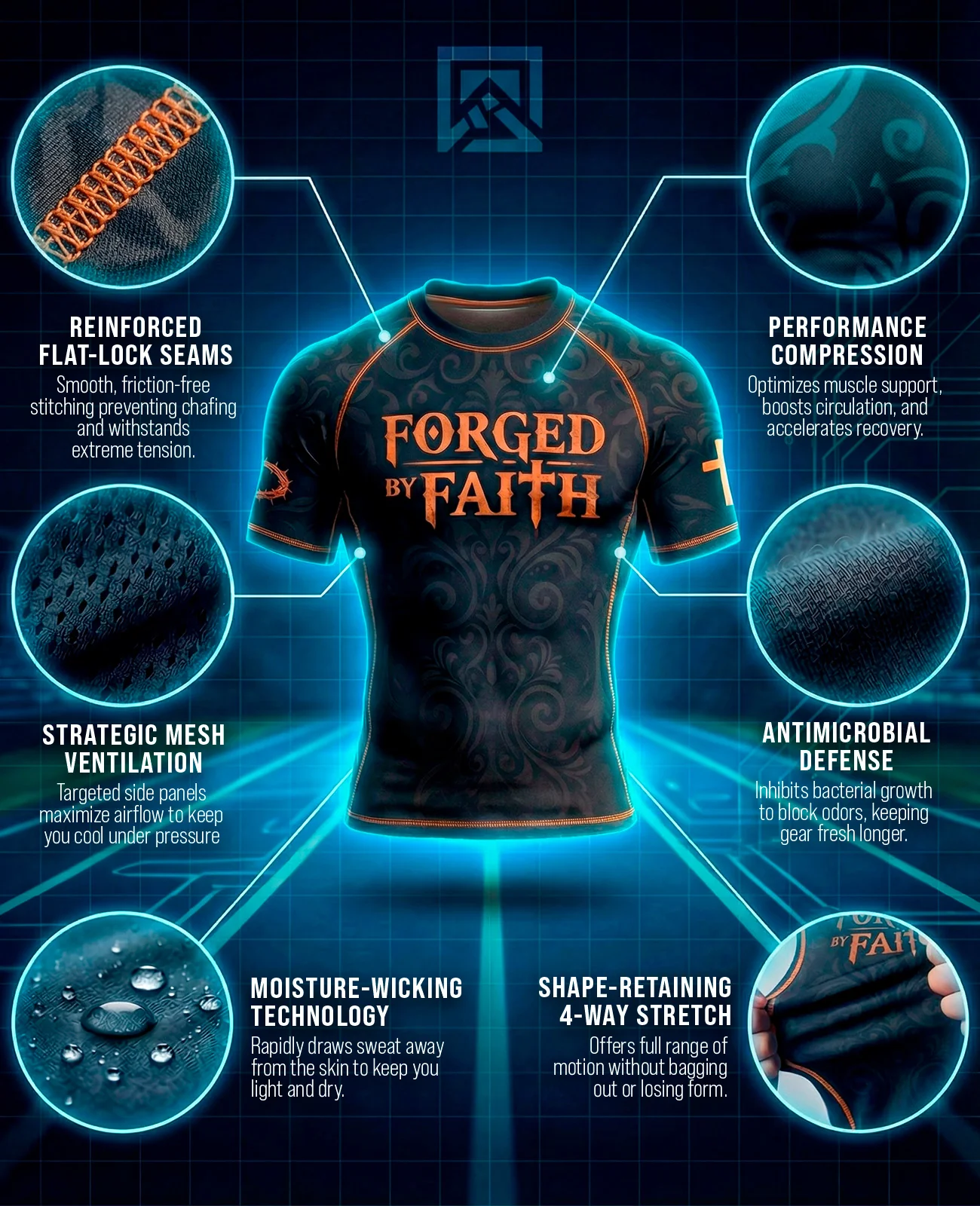 Pre-Order Forged by Faith Rashguard - Image 5